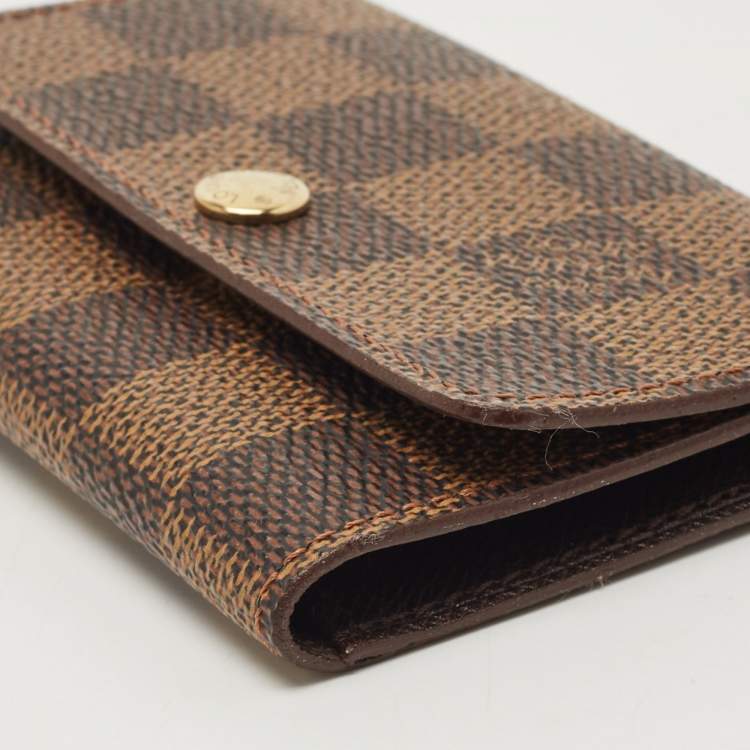 Pre Owned Louis Vuitton Damier Ebene Canvas 4 Key Holder