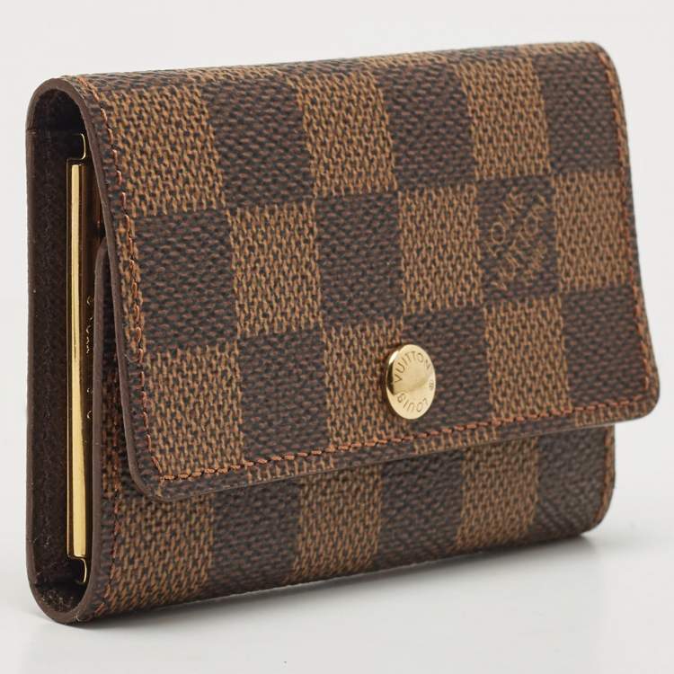 Pre Owned Louis Vuitton Damier Ebene Canvas 4 Key Holder