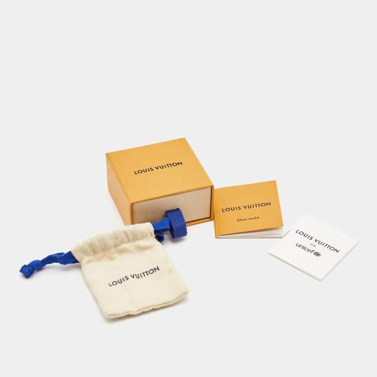 مملوكة مسبقًا Louis Vuitton LockIt Sterling Silver Cord Bracelet