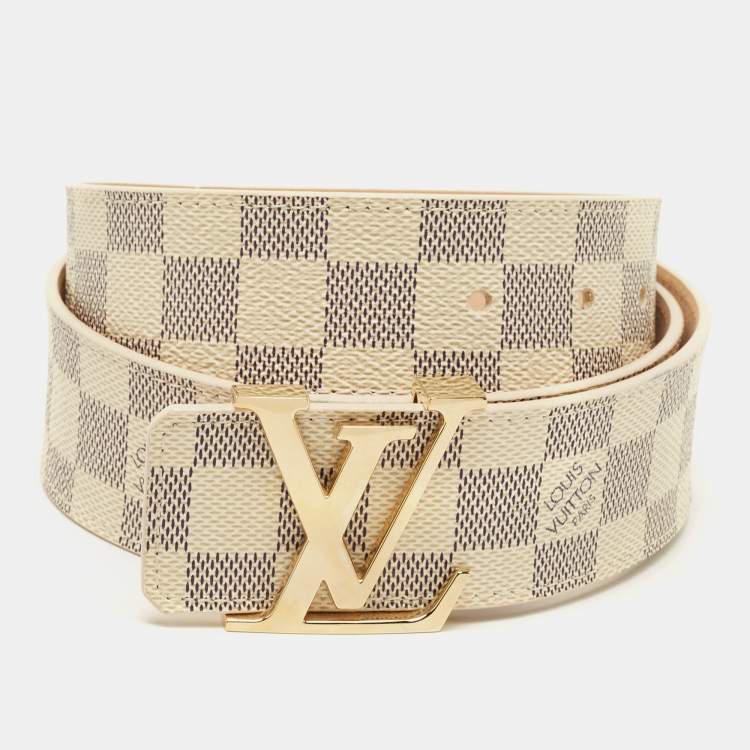 Louis Vuitton White Azur Belt - Size 90 ○ Labellov ○ Buy and Sell Authentic  Luxury