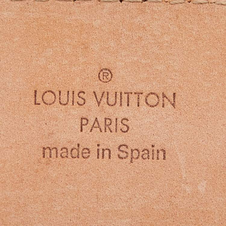 Pre Owned Louis Vuitton Monogram Canvas LV Initiales Belt 85 CM