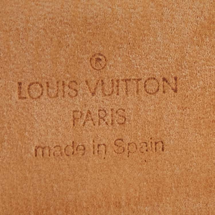 Pre Owned Louis Vuitton Damier Azur Canvas LV Initiales Belt 90 CM