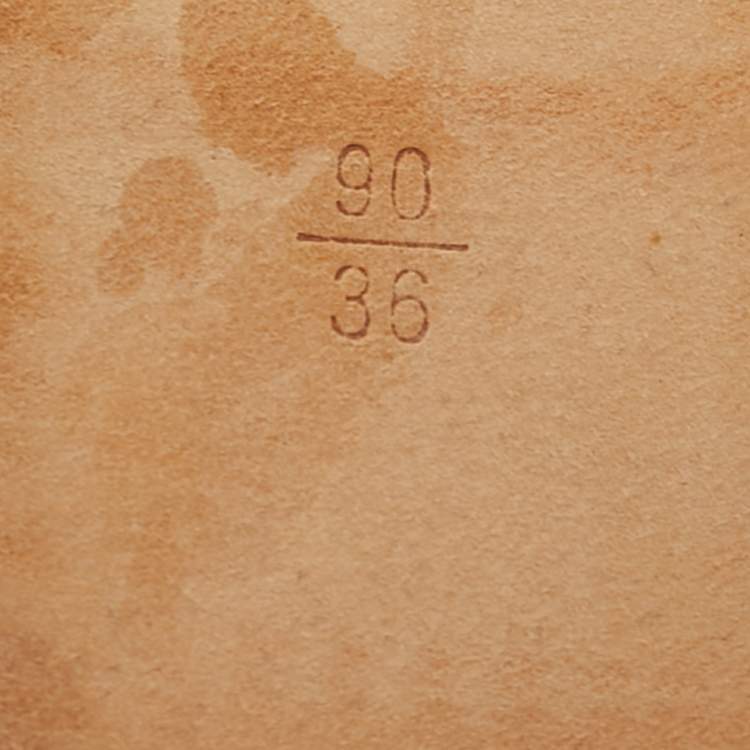 Pre Owned Louis Vuitton Damier Azur Canvas LV Initiales Belt 90 CM