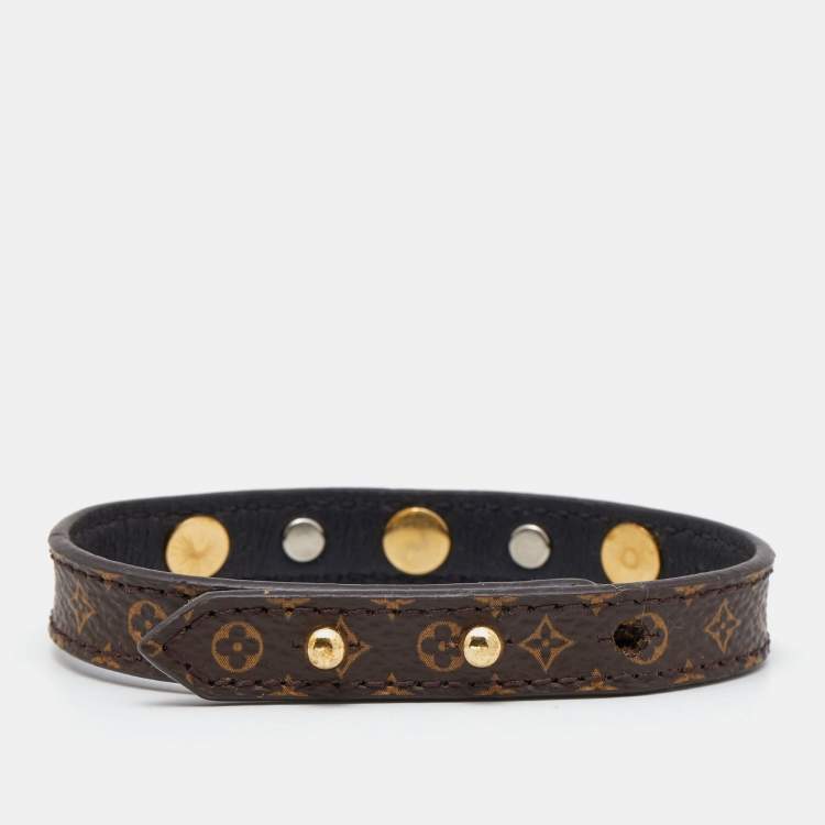 Pre Owned Louis Vuitton Brown Monogram Canvas Harajuku Bracelet