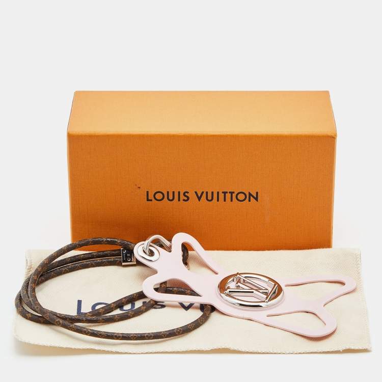 Pre Owned Louis Vuitton Monogram Canvas and Silicon Louise Phone Holder