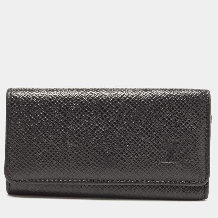 Louis Vuitton Black Leather 4 Key Holder Louis Vuitton