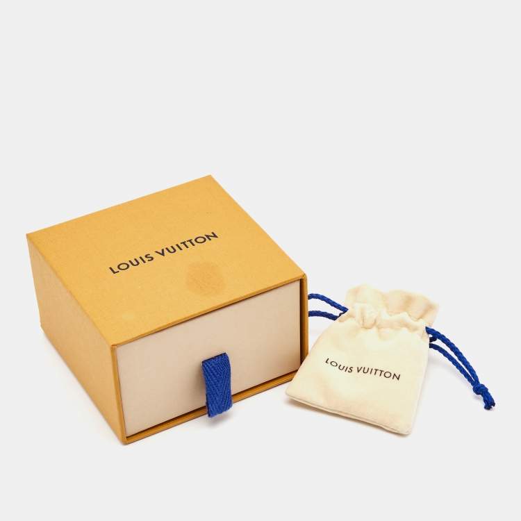 Pre Owned Louis Vuitton Essential V  Gold Tone Earrings