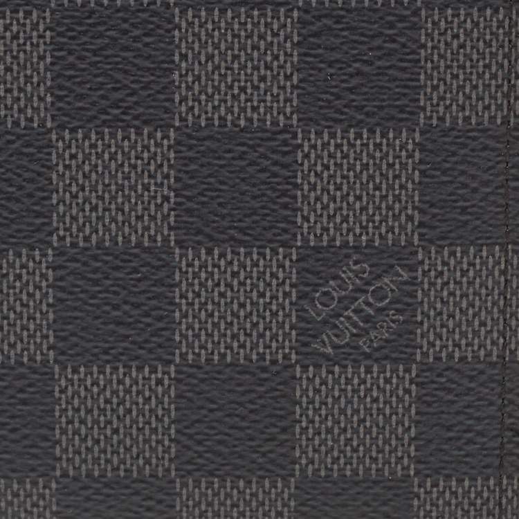 Pre Owned Louis Vuitton Damier Graphite Canvas Passport Cover  