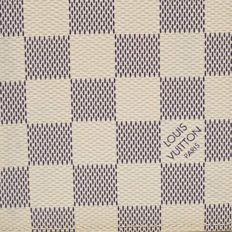 Pre Owned Louis Vuitton Damier Azur Canvas Passport Cover