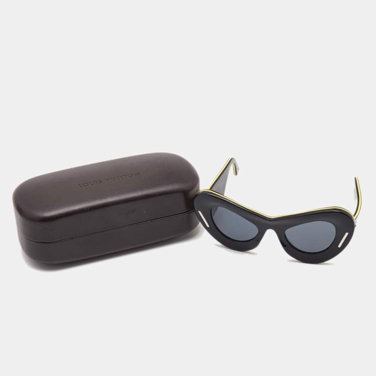 Pre Owned Louis Vuitton Black/Grey Michelle Z0835W Cat-Eye Sunglasses