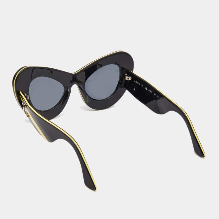 Pre Owned Louis Vuitton Black/Grey Michelle Z0835W Cat-Eye Sunglasses