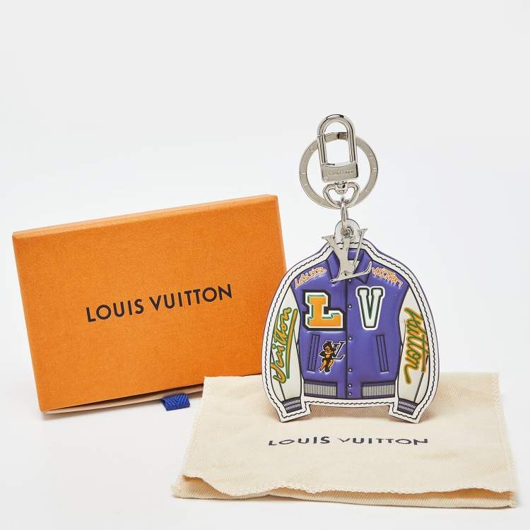 Pre Owned Louis Vuitton Multicolor LV Varsity Jacket Illustre Bag Charm & Key Holder