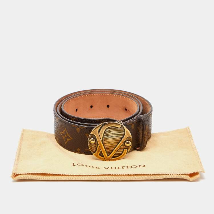 مملوكة مسبقًا Louis Vuitton Monogram Canvas Ceinture 1904 Buckle Belt 95CM