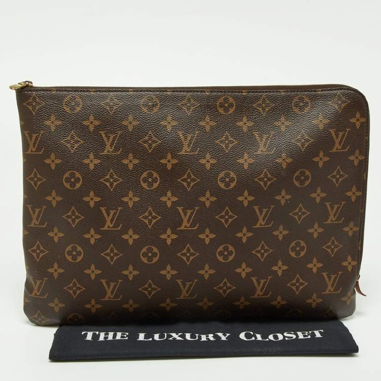 Pre Owned Louis Vuitton Monogram Poche Documents Portfolio Case