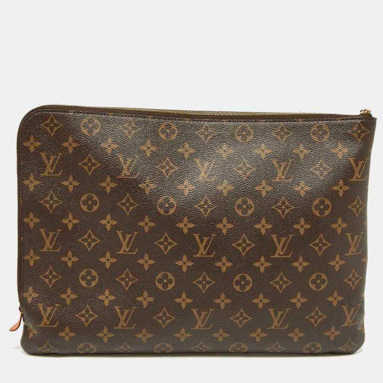 Pre Owned Louis Vuitton Monogram Poche Documents Portfolio Case