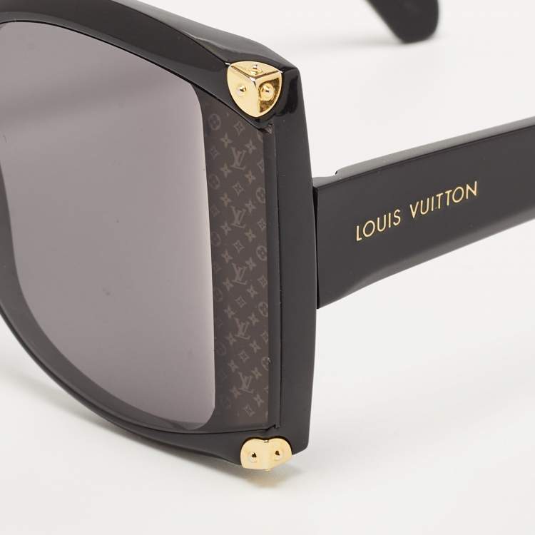 Pre Owned Louis Vuitton Black Z1294W In The Mood Oversized Sunglasses