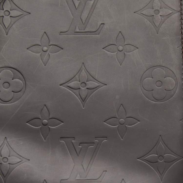 Pre Owned Louis Vuitton Dark Brown Monogram Matte Leather Bifold Wallet Organizer 
