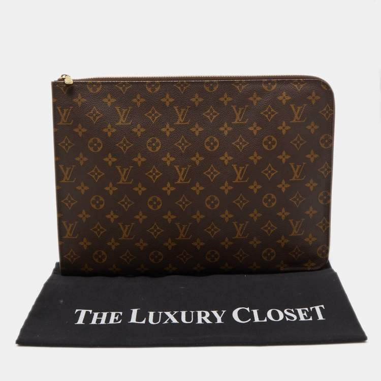 Pre Owned Louis Vuitton Monogram Canvas Poche Document Portfolio Case