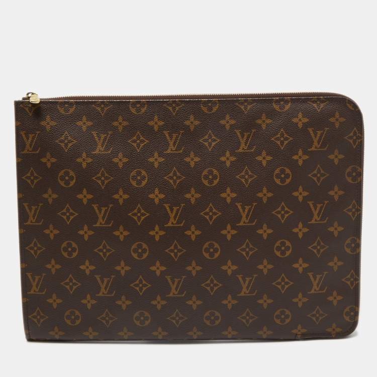 Pre Owned Louis Vuitton Monogram Canvas Poche Document Portfolio Case
