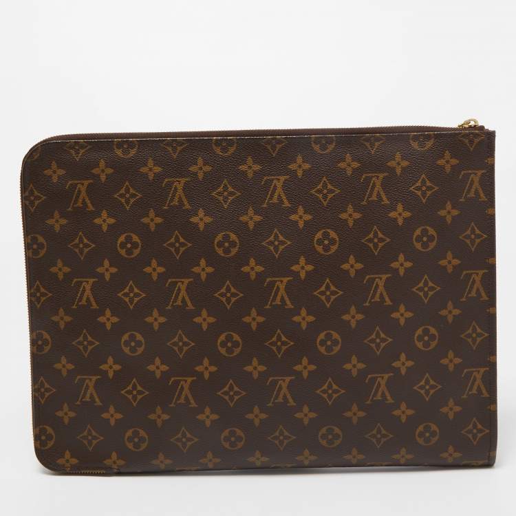 Pre Owned Louis Vuitton Monogram Canvas Poche Document Portfolio Case