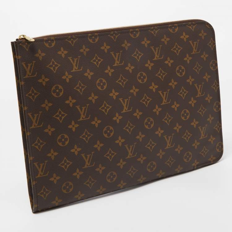 Pre Owned Louis Vuitton Monogram Canvas Poche Document Portfolio Case