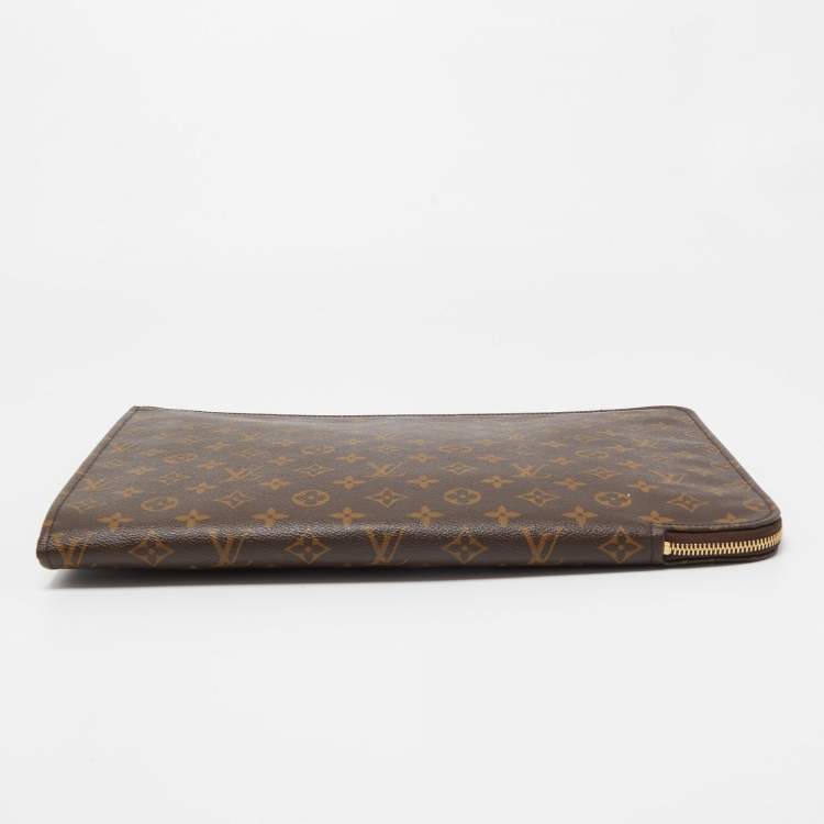 Pre Owned Louis Vuitton Monogram Canvas Poche Document Portfolio Case