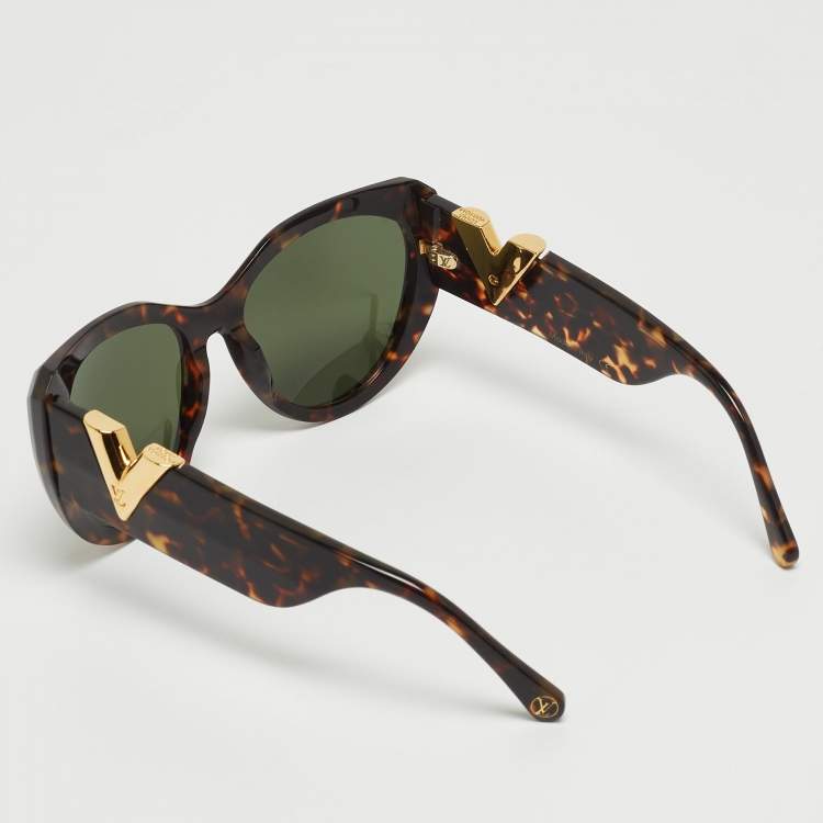 مملوكة مسبقًا Louis Vuitton Brown Tortoise My Fair Lady Cat Eye Sunglasses