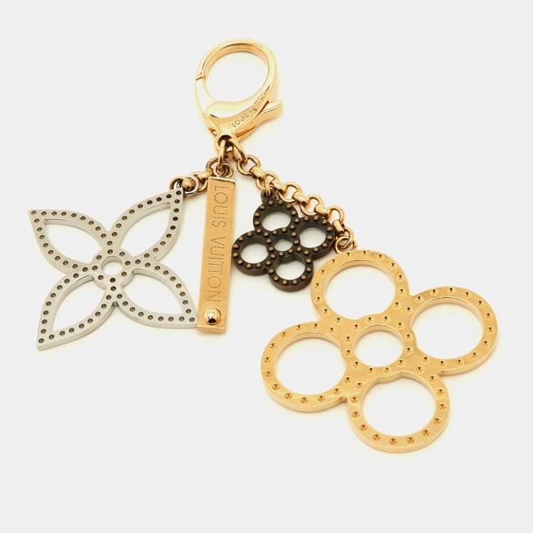 Pre Owned Louis Vuitton Gold Silver & Black Tone Tapage Bag Charm