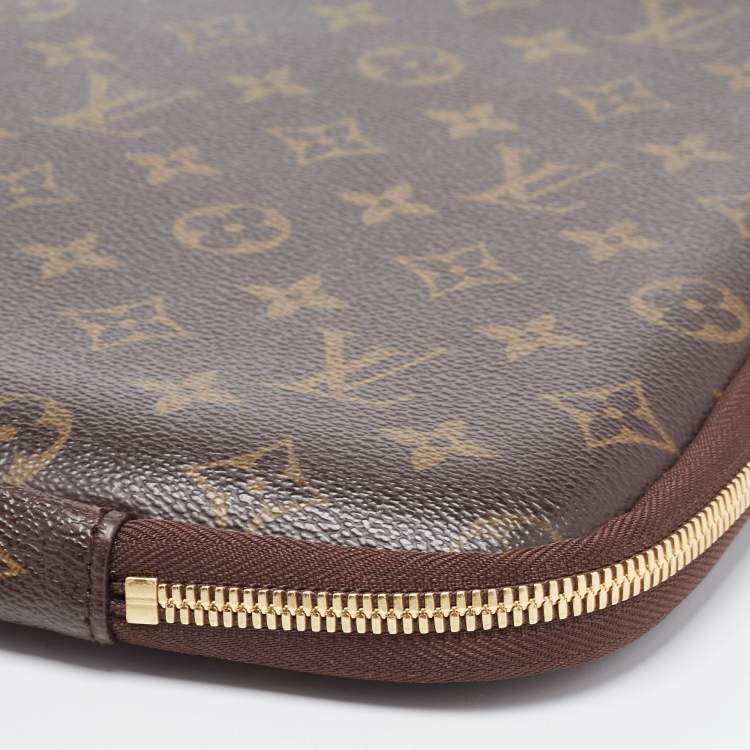 Pre Owned Louis Vuitton Monogram Canvas Laptop Sleeve
