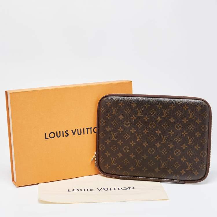 Pre Owned Louis Vuitton Monogram Canvas Laptop Sleeve