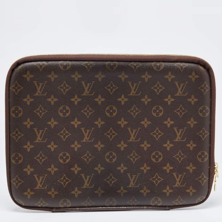 Pre Owned Louis Vuitton Monogram Canvas Laptop Sleeve