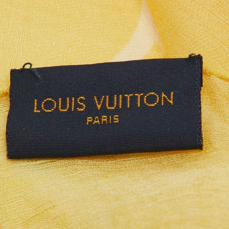 مملوكة مسبقًا Louis Vuitton Multicolor Ombre Logo Printed Silk Scarf