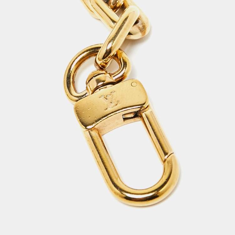 Pre Owned Louis Vuitton Gold Tone Chain Link Handle Bag Strap