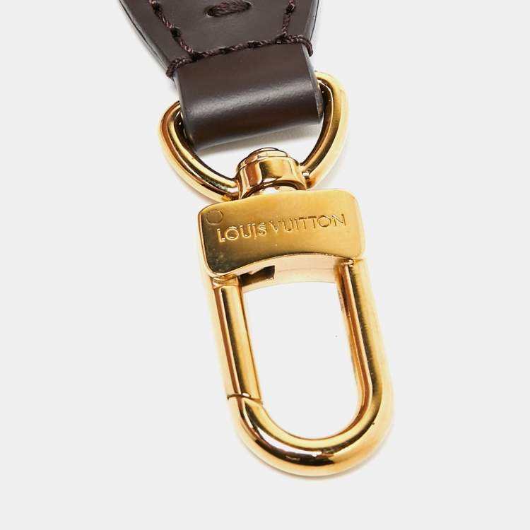Pre Owned Louis Vuitton Pink/Brown Braided Leather Shoulder Bag Strap