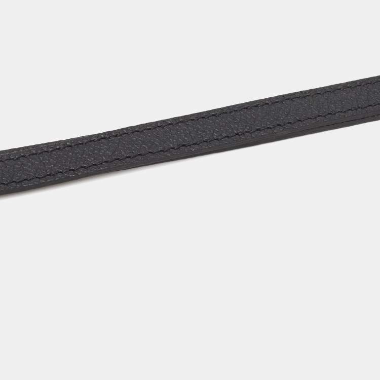 Pre Owned Louis Vuitton Black Leather Adjustable Shoulder Bag Strap