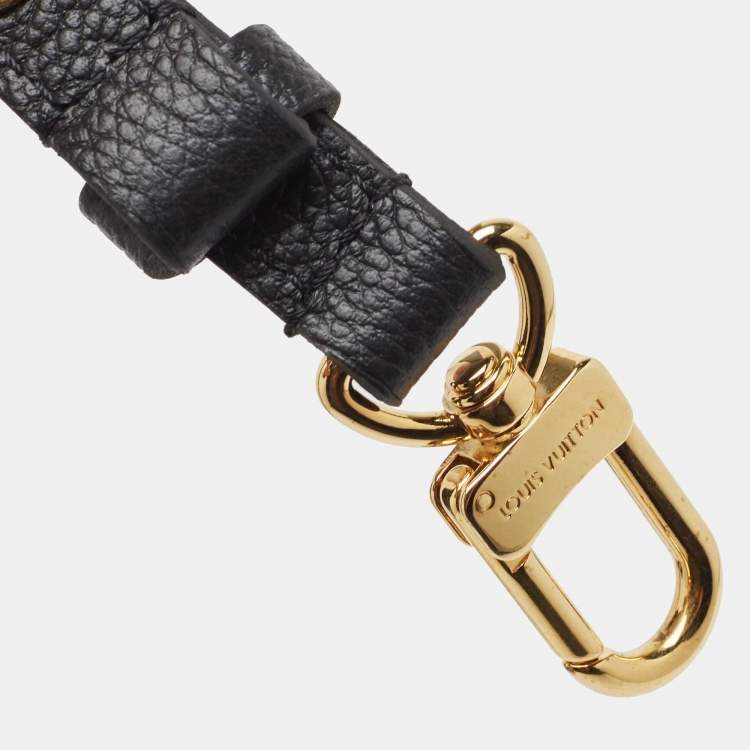 Pre Owned Louis Vuitton Black Leather Adjustable Shoulder Bag Strap