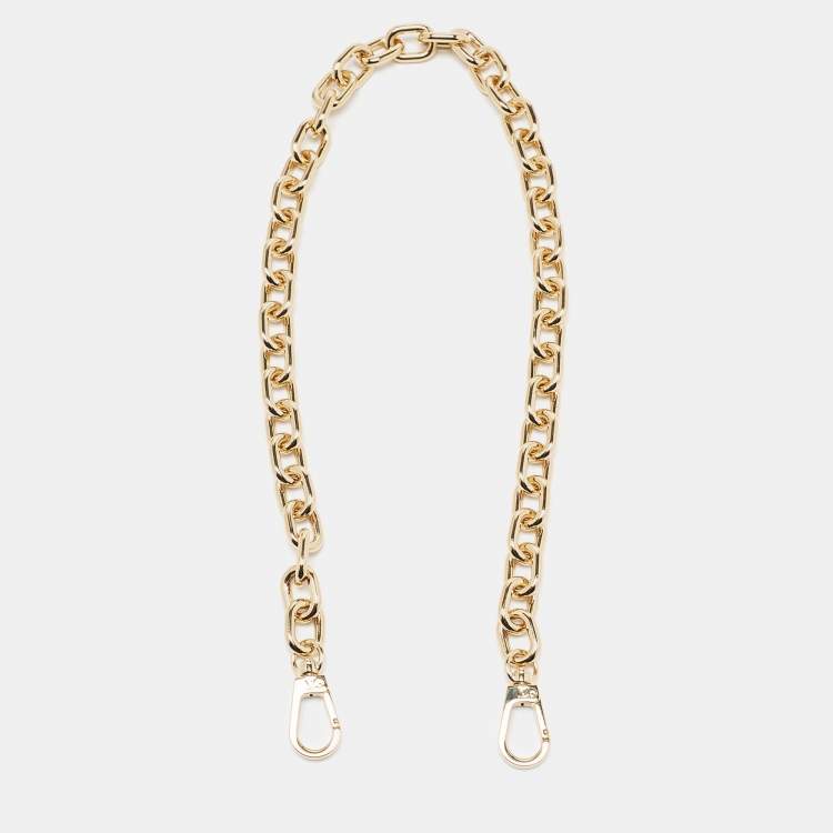 Pre Owned Louis Vuitton Gold Chain Link Shoulder Bag Strap