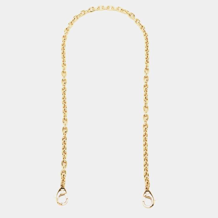 Pre Owned Louis Vuitton Gold Chain Link Shoulder Bag Strap