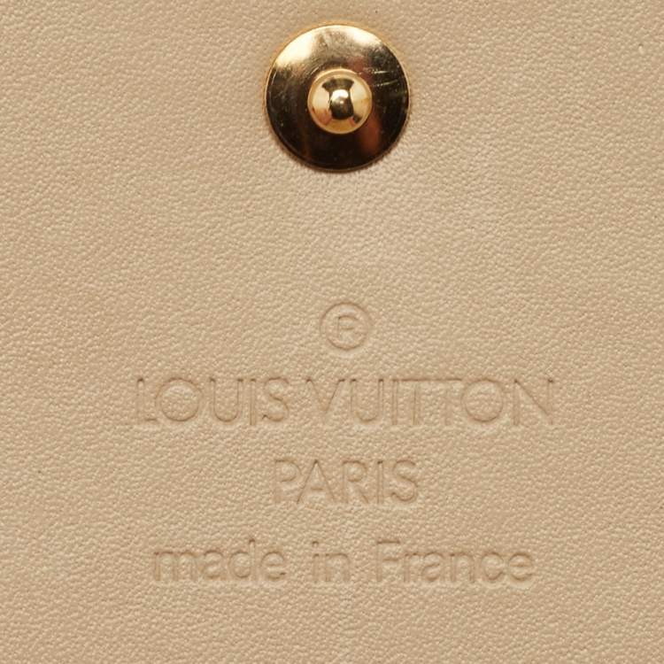 Pre Owned Louis Vuitton Yellow Monogram Vernis Cigarette Case