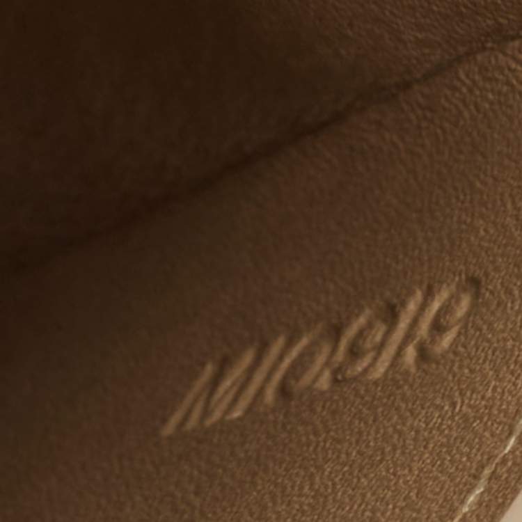 Pre Owned Louis Vuitton Yellow Monogram Vernis Cigarette Case