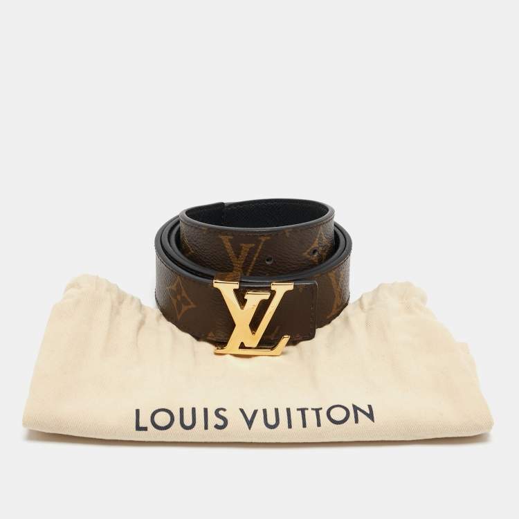 Pre Owned Louis Vuitton Monogram Canvas LV Initiales Belt 75 CM