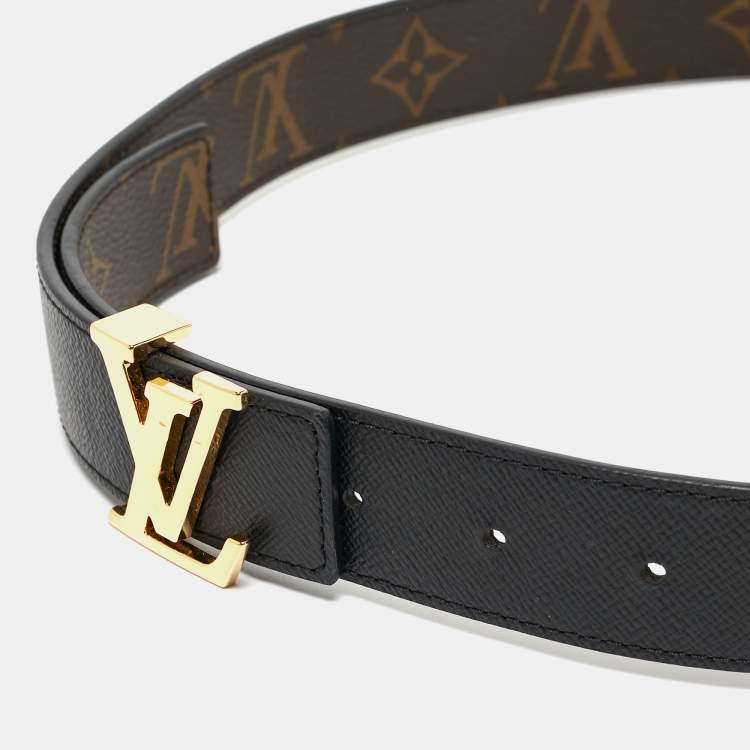 Pre Owned Louis Vuitton Monogram Canvas LV Initiales Belt 75 CM