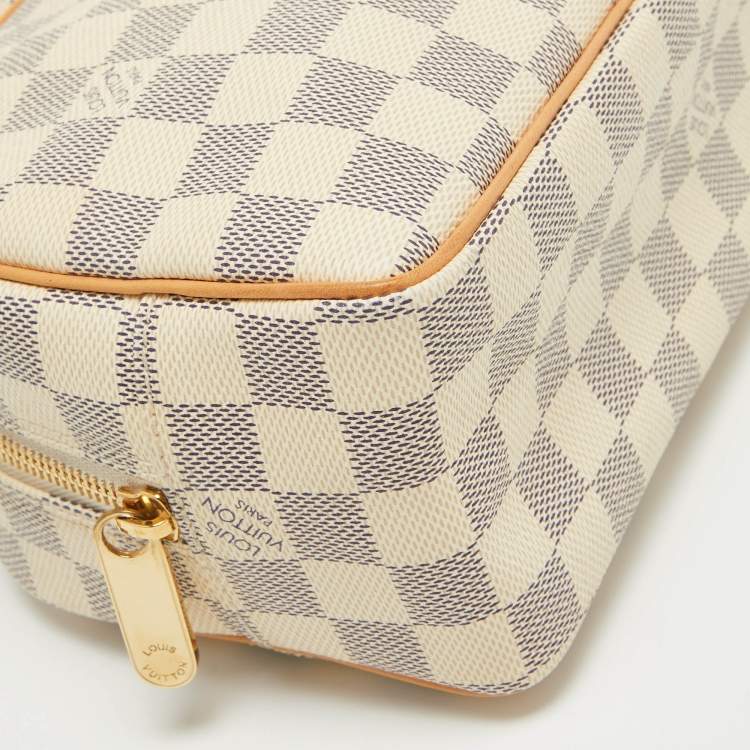 Pre Owned Louis Vuitton Damier Azur Canvas Trousse Toilette 25 Pouch