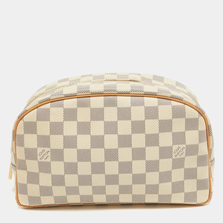 Pre Owned Louis Vuitton Damier Azur Canvas Trousse Toilette 25 Pouch