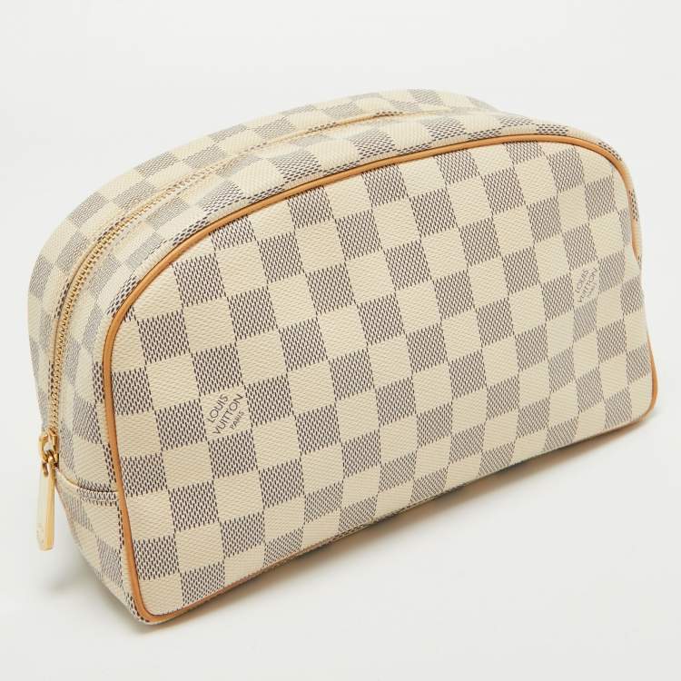 Pre Owned Louis Vuitton Damier Azur Canvas Trousse Toilette 25 Pouch