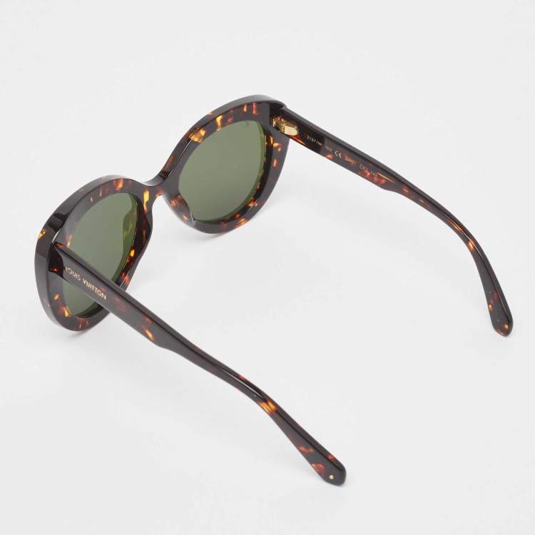 Pre Owned Louis Vuitton Brown Tortoise Z1371W Euphoria Sunglasses