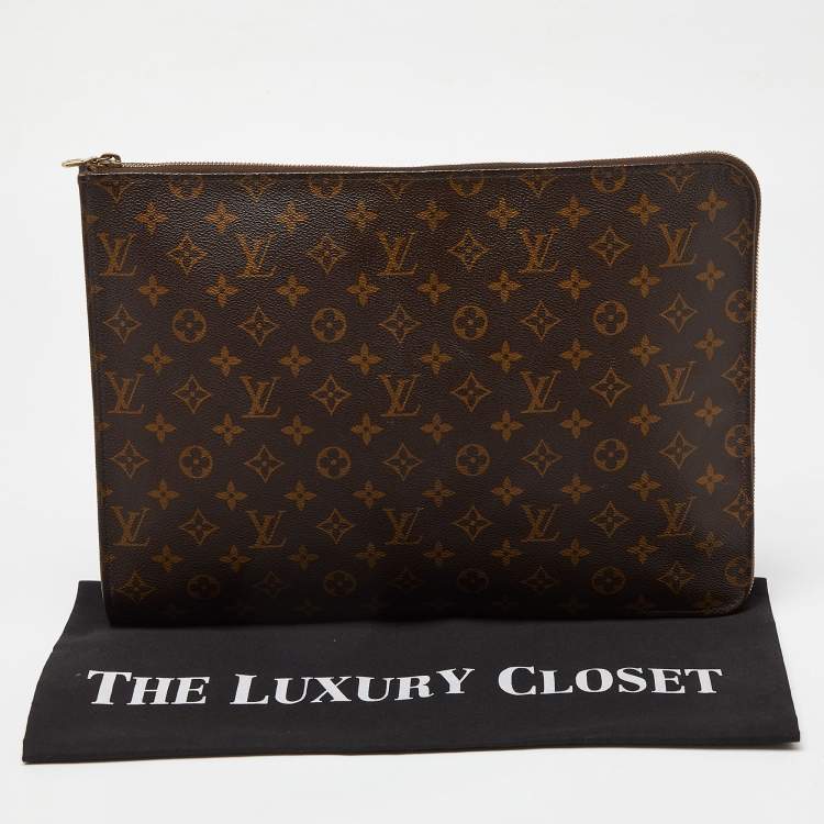 Pre Owned Louis Vuitton Monogram Canvas Poche Document Portfolio Case