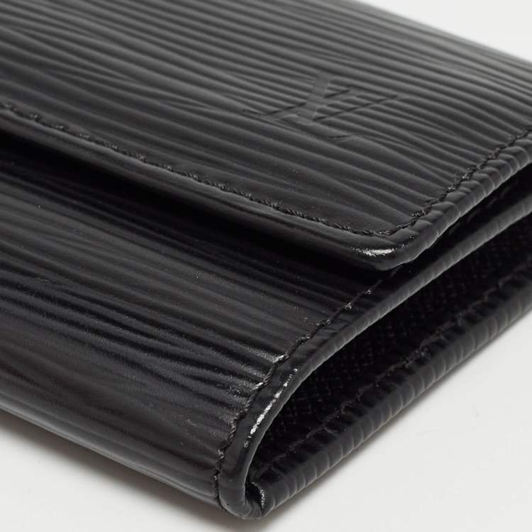 Pre Owned Louis Vuitton Black Epi Leather Multicles 6 Key Holder