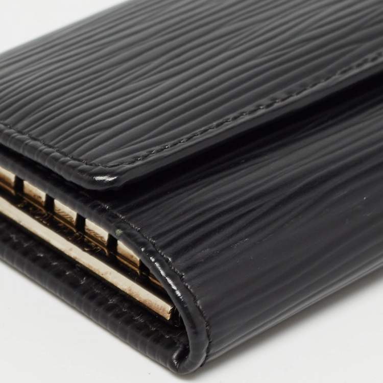 Pre Owned Louis Vuitton Black Epi Leather Multicles 6 Key Holder