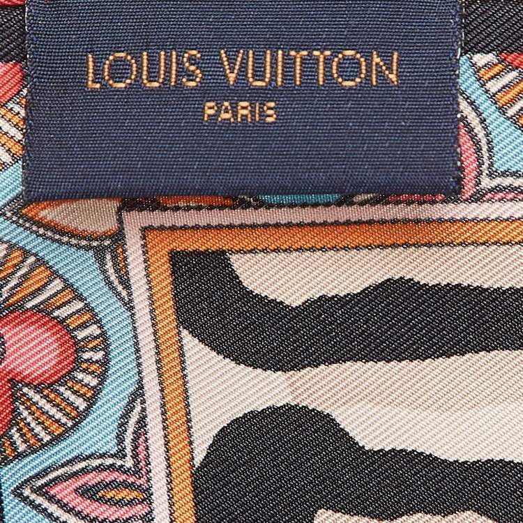 Pre Owned Louis Vuitton Multicolor Jungle Fever Silk Square Scarf